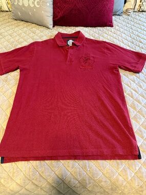 Vintage Ecko Unltd Red Royal Rhino Embroidered Polo Shirt
